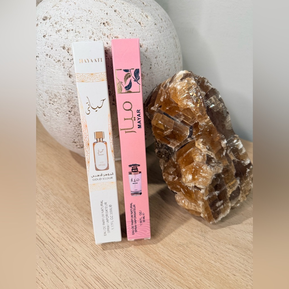 Lattafa Hayaati Gold Elixir & Mayar Perfume Bundle | Dubai Middle Eastern